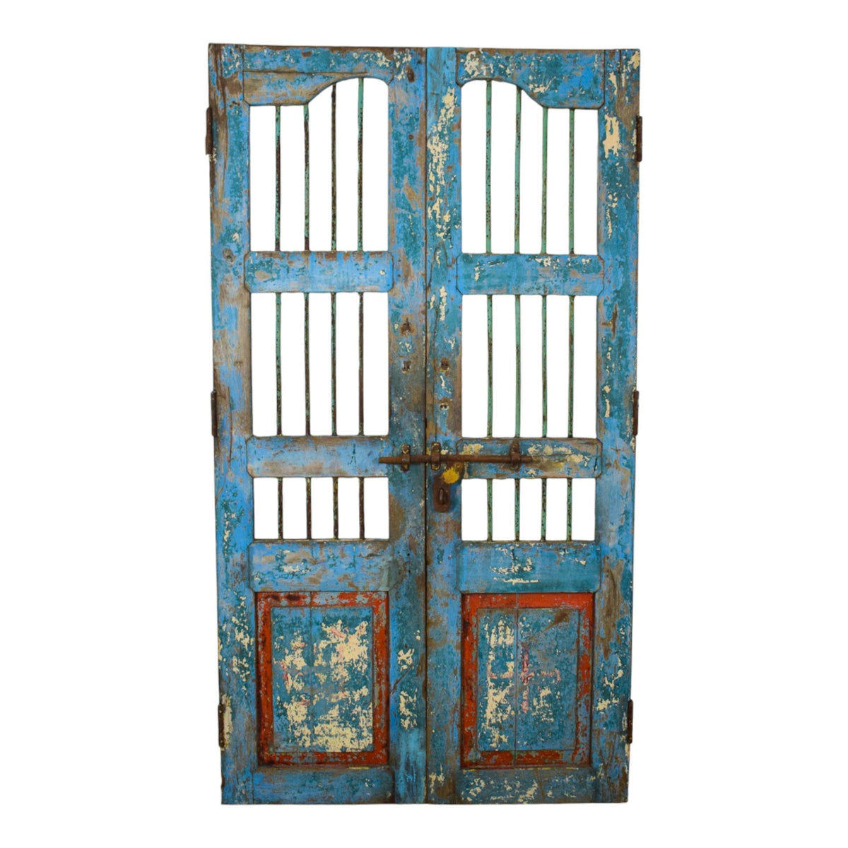 Pair of Antique Vintage Indian Doors Shutters