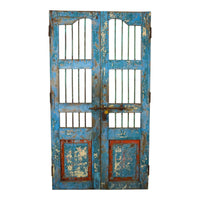 Pair of Antique Vintage Indian Doors Shutters