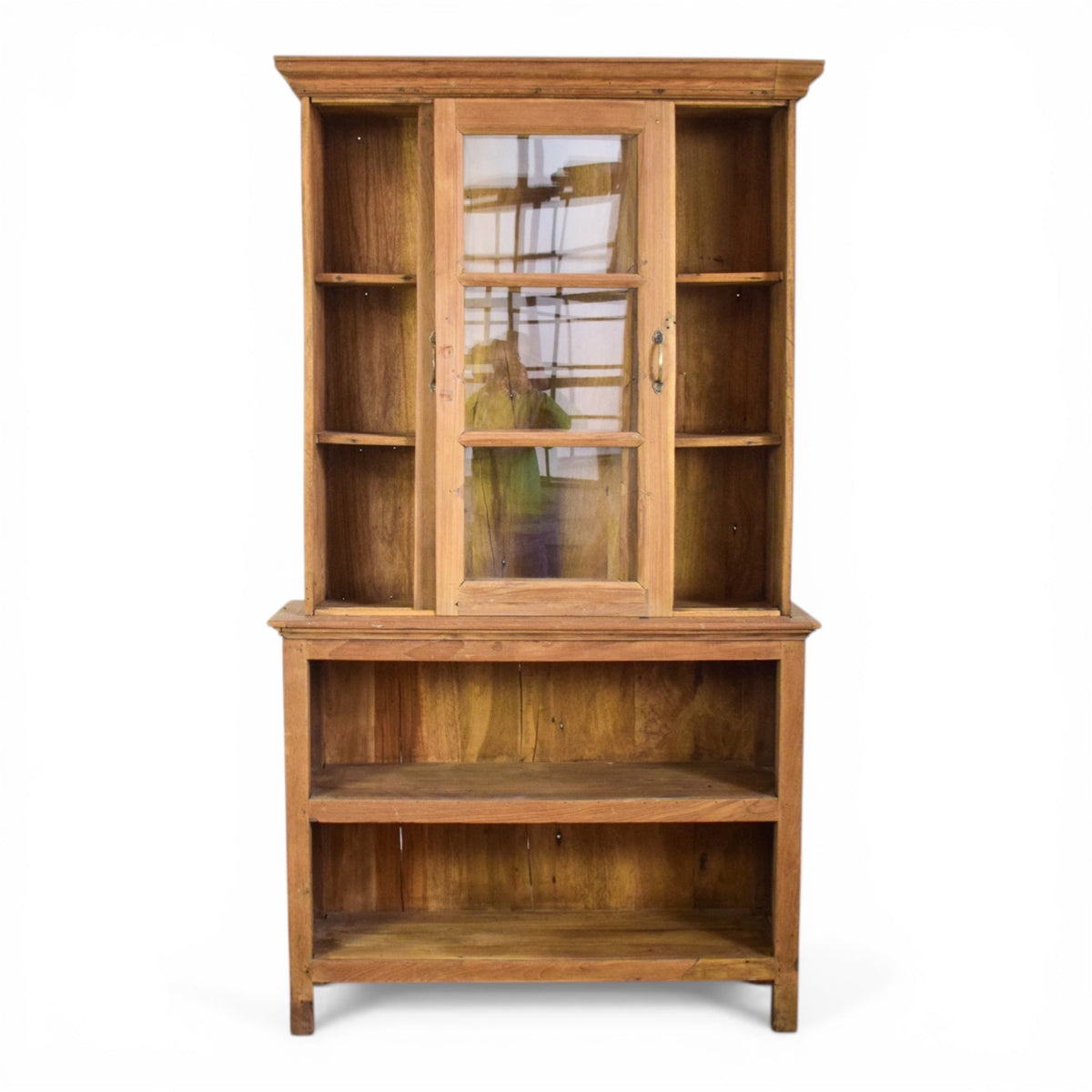 Vintage Rustic Wooden Shelving Cupboard Cabinet Dresser