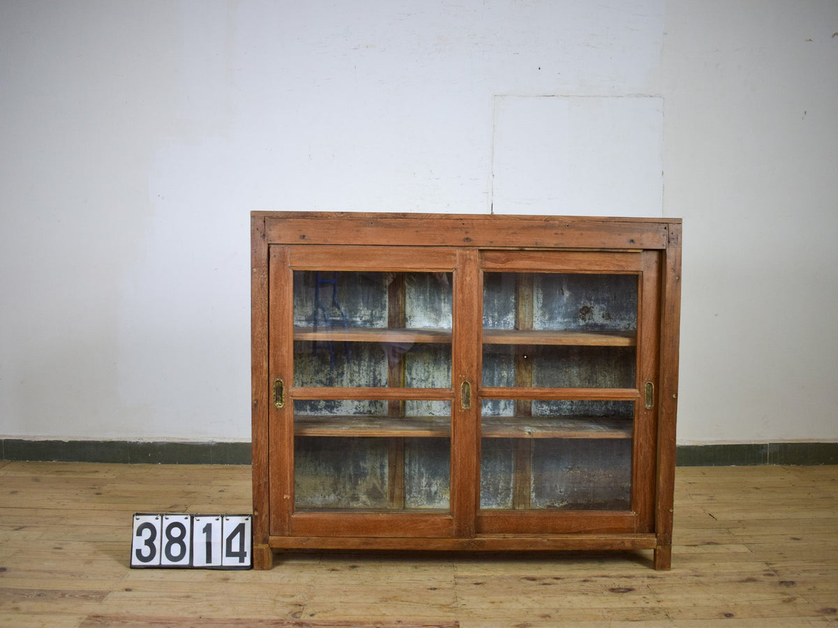 Vintage Rustic Wooden Cupboard Cabinet