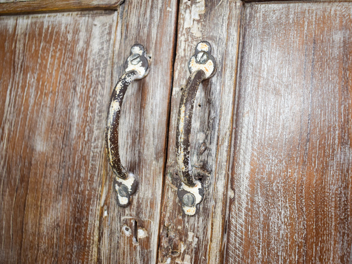Vintage Rustic Wooden Cupboard Cabinet Storage