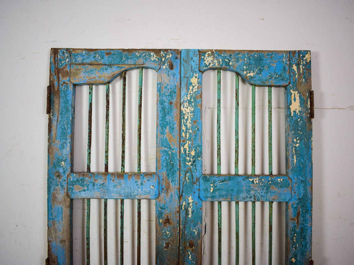 Pair of Antique Vintage Indian Doors Shutters