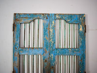 Pair of Antique Vintage Indian Doors Shutters