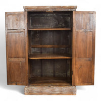 Vintage Rustic Wooden Cupboard Cabinet Storage