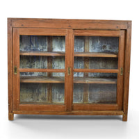 Vintage Rustic Wooden Cupboard Cabinet
