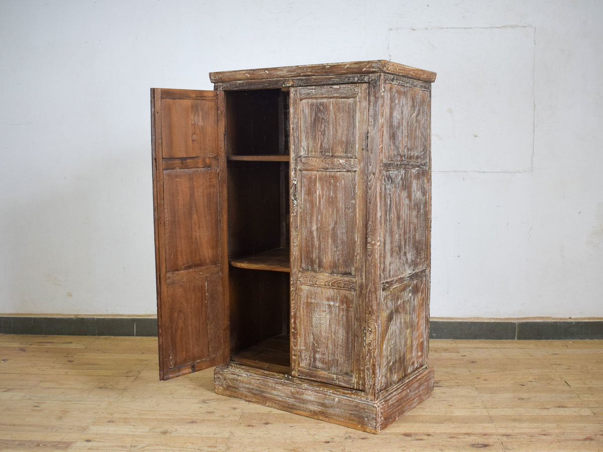 Vintage Rustic Wooden Cupboard Cabinet Storage