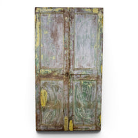 Pair of Antique Vintage Indian Doors Shutters