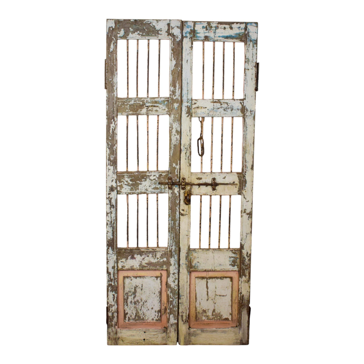 Pair of Antique Vintage Indian Doors Shutters
