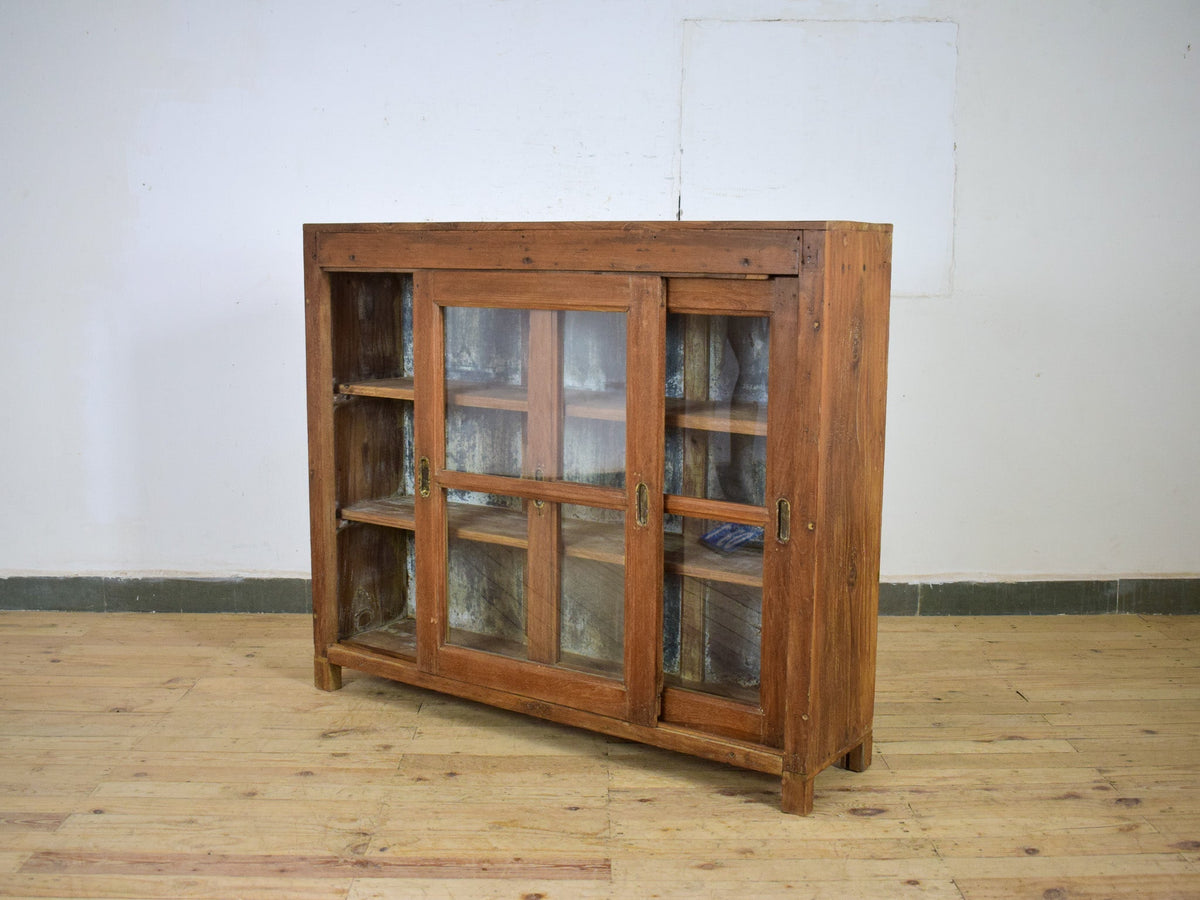 Vintage Rustic Wooden Cupboard Cabinet