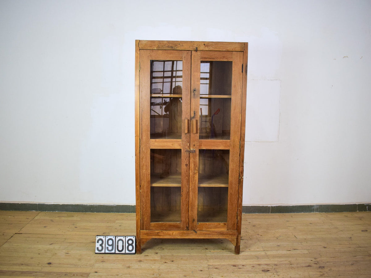 Vintage Wooden Rustic Cupboard Cabinet