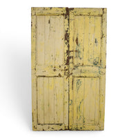 Pair of Antique Vintage Indian Doors Shutters