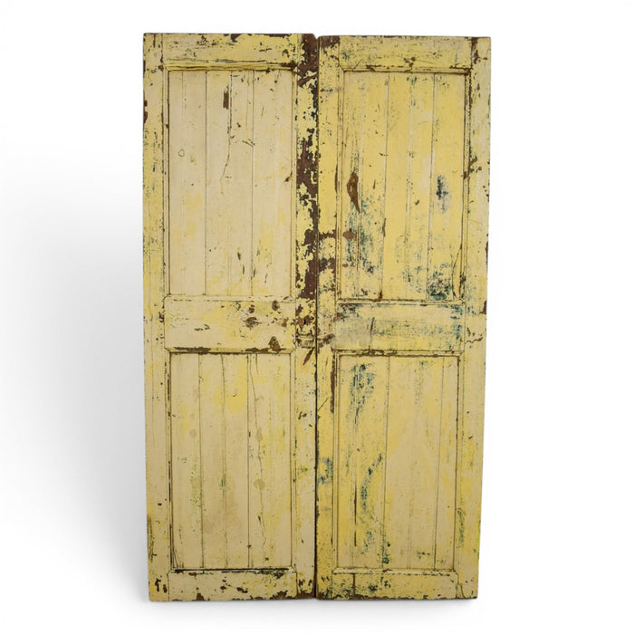 Pair of Antique Vintage Indian Doors Shutters