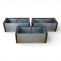 MILLWARDS® Handmade Vintage Style Galvanised Trough Planter - 60cm