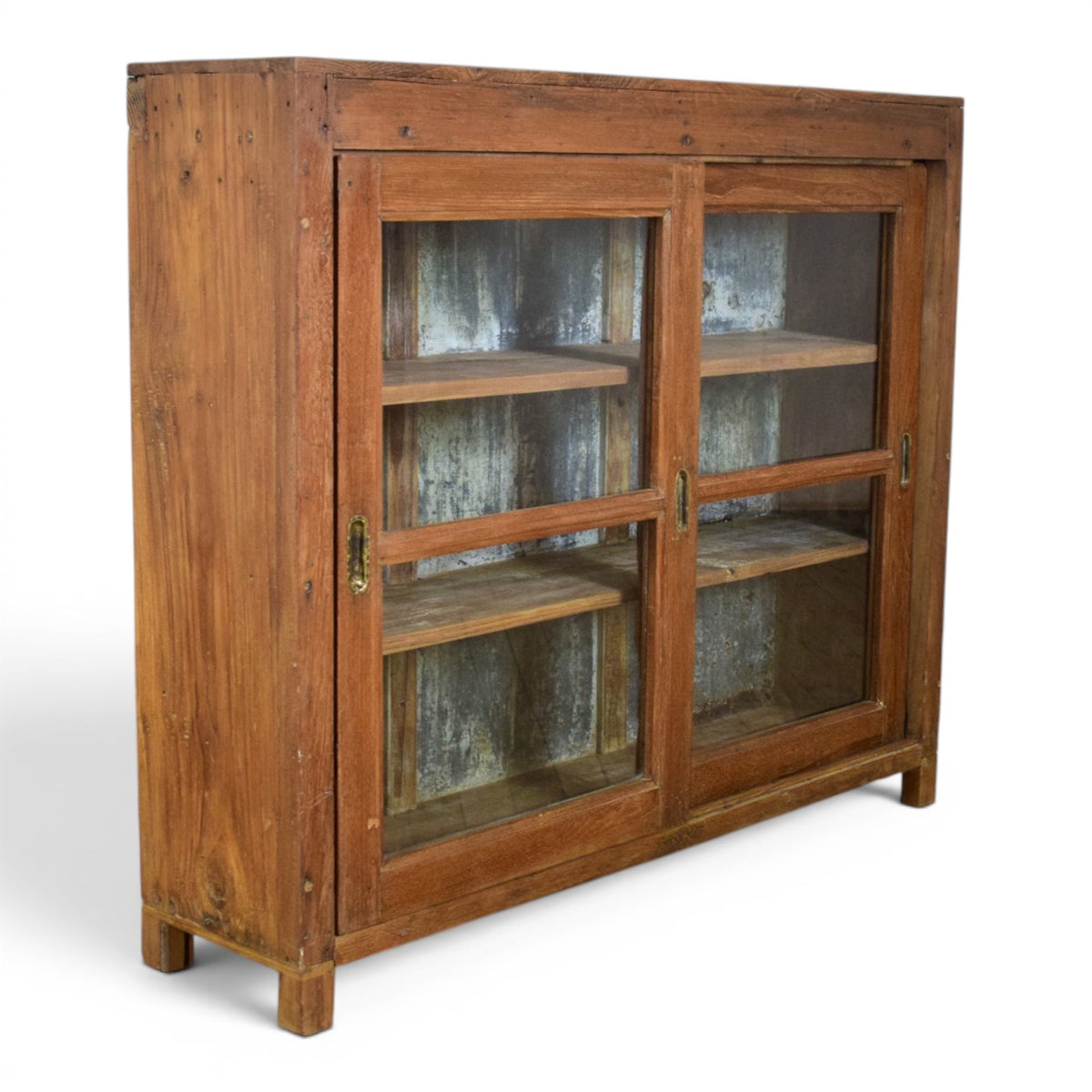 Vintage Rustic Wooden Cupboard Cabinet