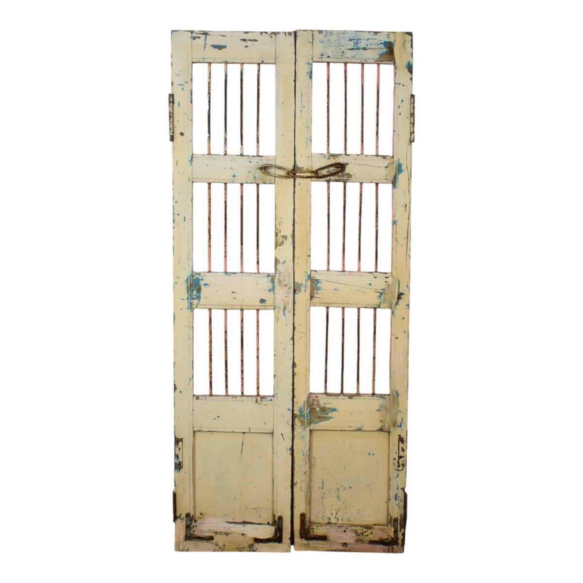 Pair of Antique Vintage Indian Doors Shutters
