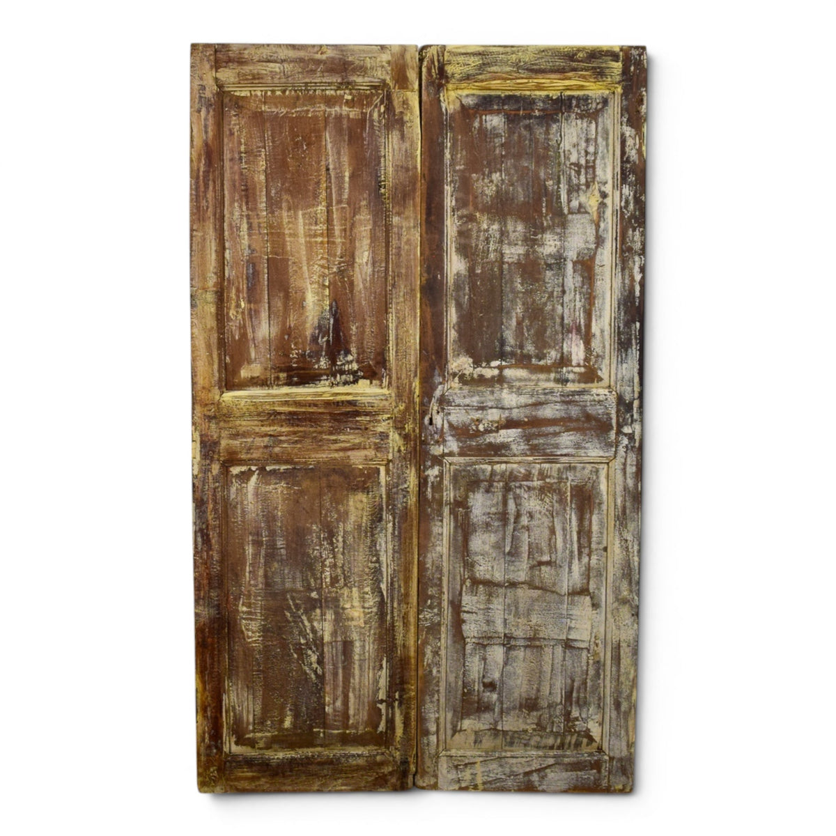 Pair of Antique Vintage Indian Doors Shutters