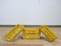 Vintage Indian Hand Painted Wooden Brick Mould Box