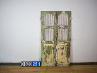 Pair of Antique Vintage Indian Doors Shutters