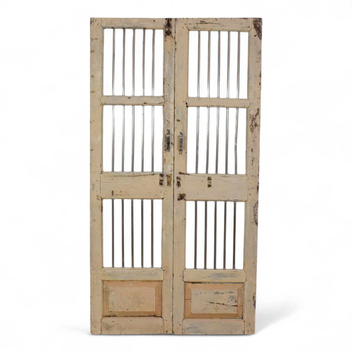 Pair of Antique Vintage Indian Doors Shutters