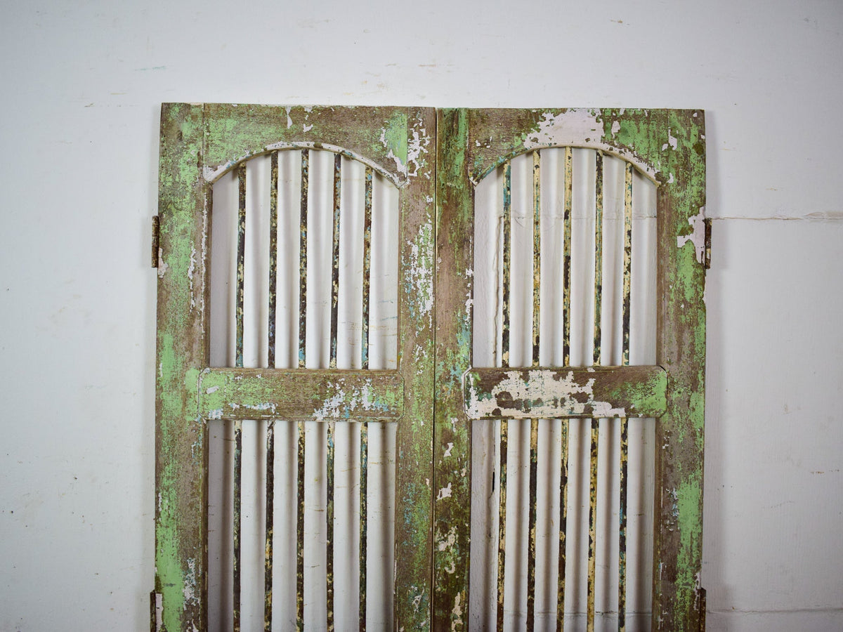 Pair of Antique Vintage Indian Doors Shutters