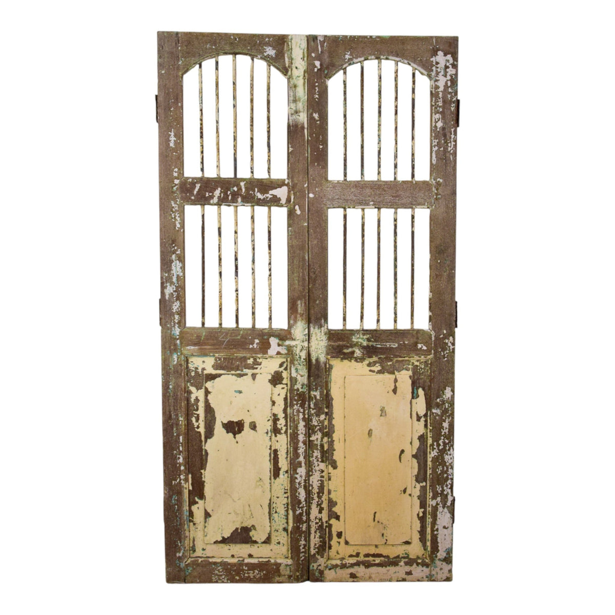 Pair of Antique Vintage Indian Doors Shutters