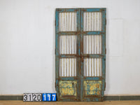 Pair of Antique Vintage Indian Doors Shutters
