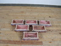 Vintage Indian Hand Painted Wooden Brick Mould Box