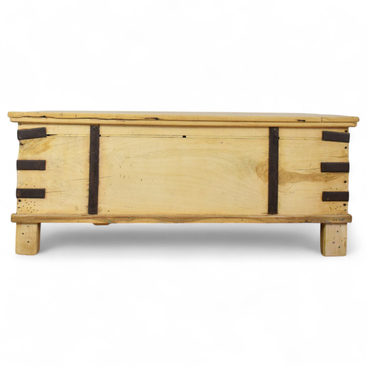 Vintage Rustic Wooden Chest Box Coffee Table