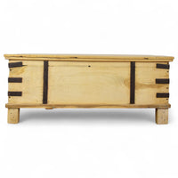 Vintage Rustic Wooden Chest Box Coffee Table