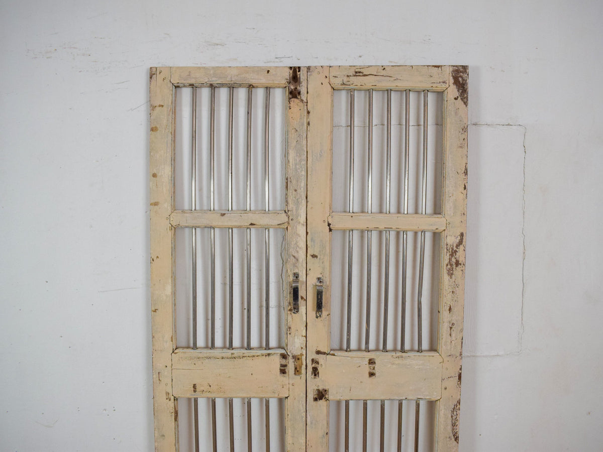 Pair of Antique Vintage Indian Doors Shutters