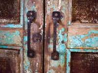 Large Vintage Rustic Wooden Cupboard Cabinet