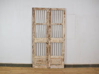 Pair of Antique Vintage Indian Doors Shutters