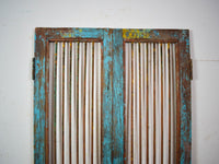 Pair of Antique Vintage Indian Doors Shutters
