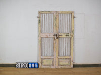 Pair of Antique Vintage Indian Doors Shutters