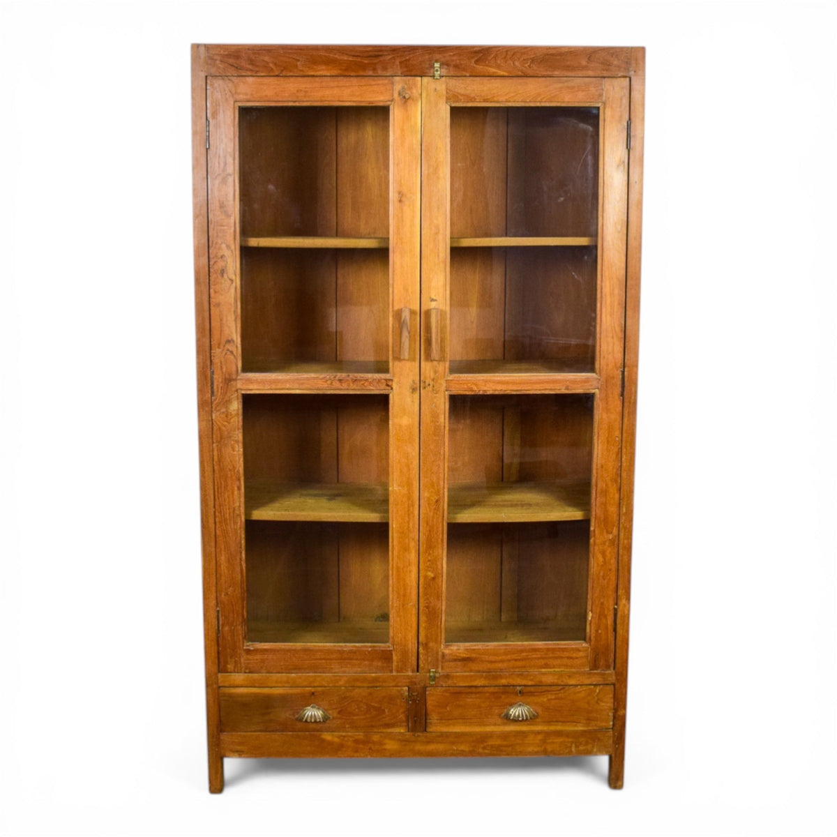 Vintage Rustic Wooden Housekeepers Cupboard Cabinet