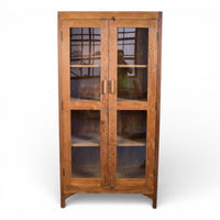 Vintage Wooden Rustic Cupboard Cabinet