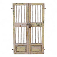 Pair of Antique Vintage Indian Doors Shutters