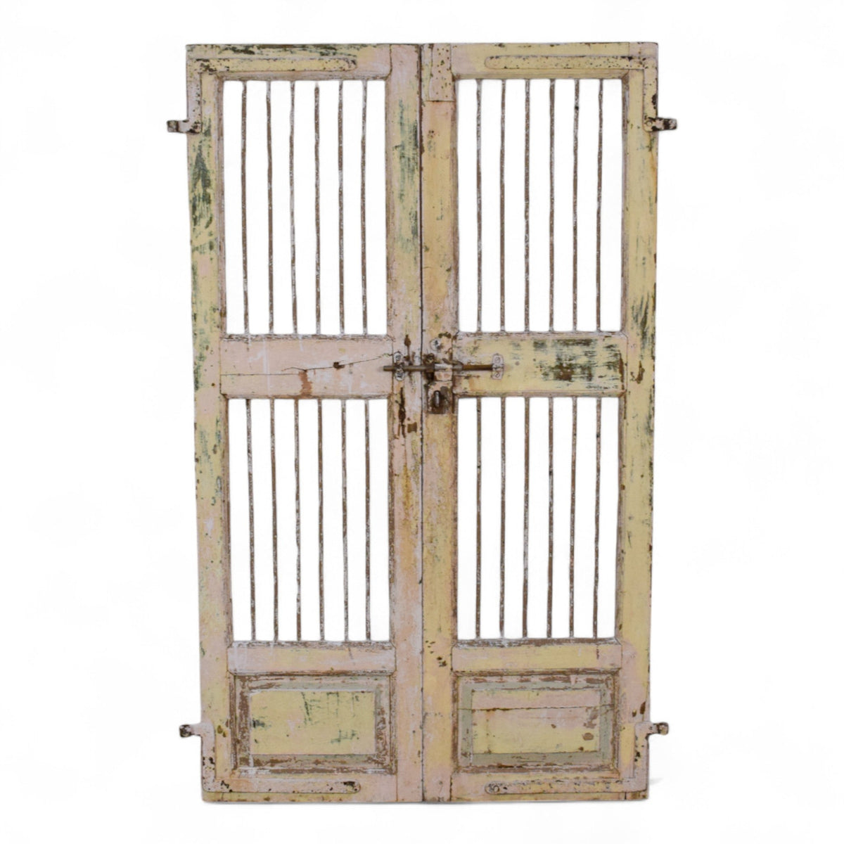 Pair of Antique Vintage Indian Doors Shutters