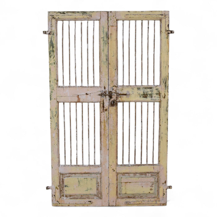 Pair of Antique Vintage Indian Doors Shutters