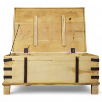 Vintage Rustic Wooden Chest Box Coffee Table