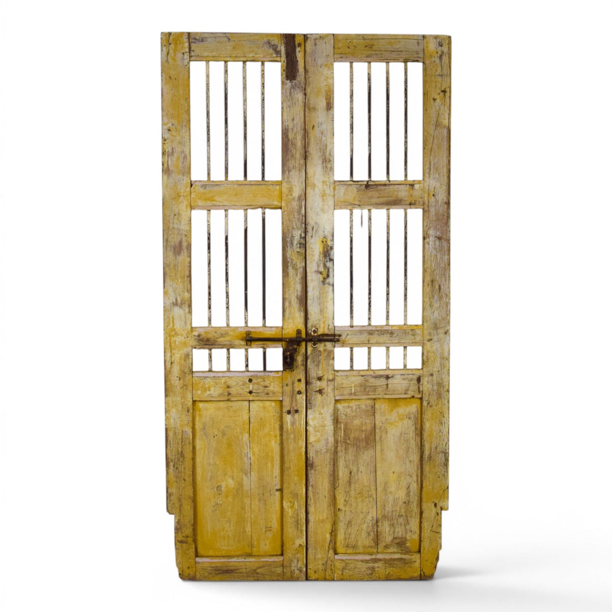 Pair of Antique Vintage Indian Doors Shutters