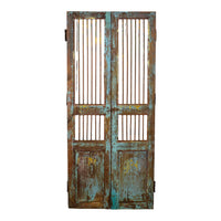 Pair of Antique Vintage Indian Doors Shutters