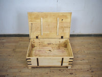 Vintage Rustic Wooden Chest Box Coffee Table