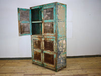 Large Vintage Rustic Wooden Cupboard Cabinet