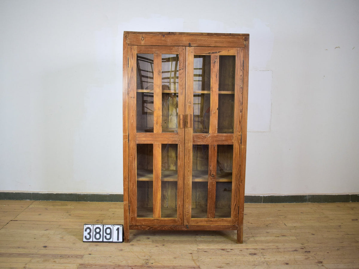 Vintage Wooden Rustic Cupboard Cabinet