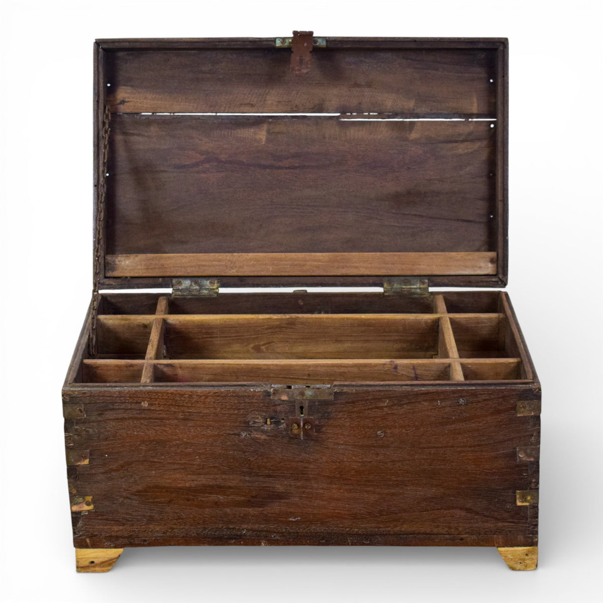 Vintage Rustic Wooden Chest Box