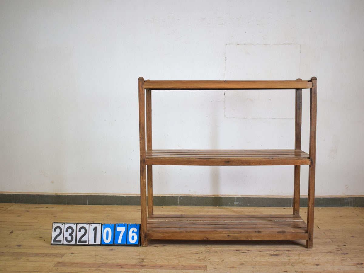 Vintage Wooden Rustic Shelves Shelving Rack Shop Display