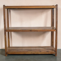 Vintage Wooden Rustic Shelves Shelving Rack Shop Display