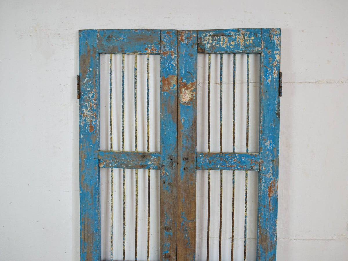 Pair of Antique Vintage Indian Doors Shutters