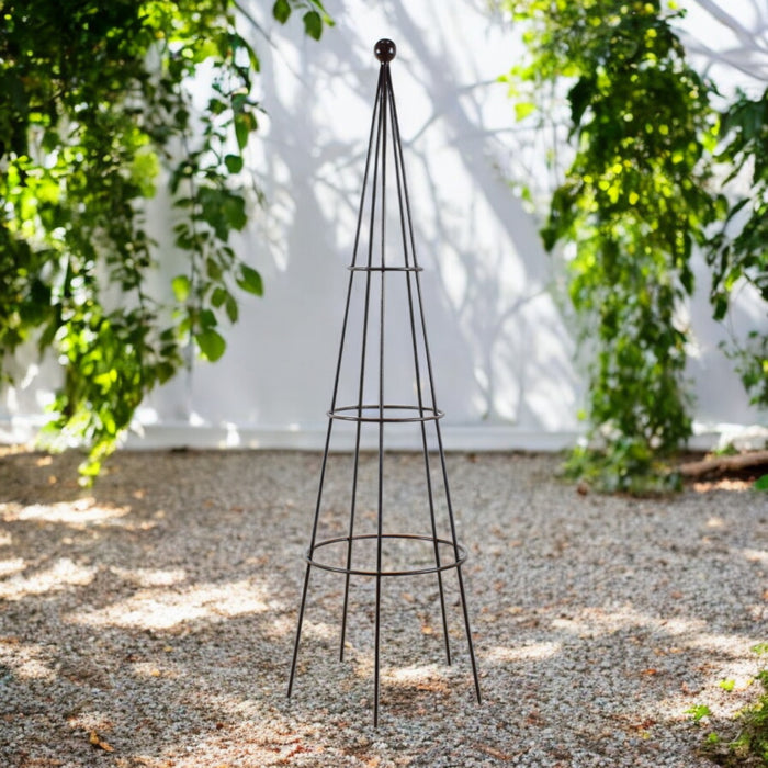 Quality Handmade Metal Garden Plant Stand Obelisk - 145 cm